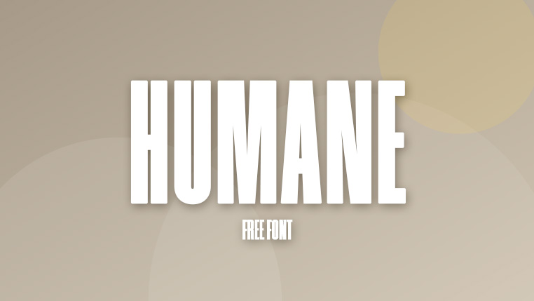 Humane - 超紧凑力量感可变字体，免费商用让大字标题更有冲击封面